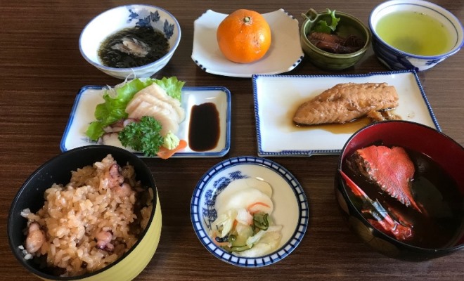 อาหารทะเล และอาหารของซากุชิมะ